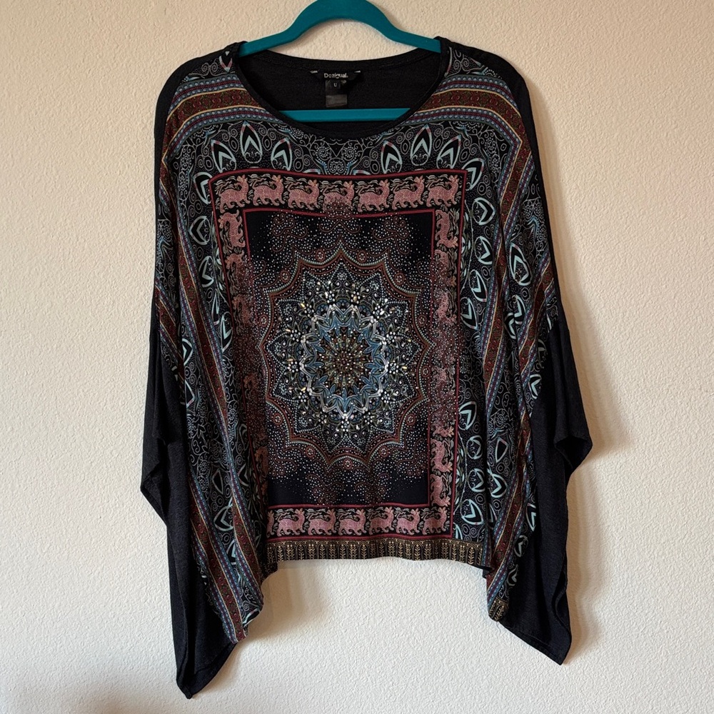 Desigual Multicolor Mandala Blouse